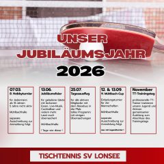 Termine 2026 | Tischtennisabteilung